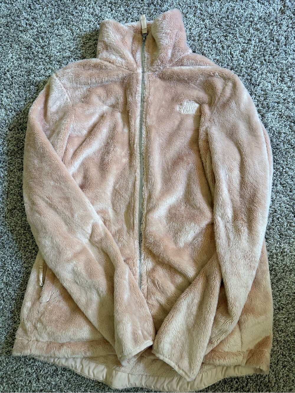 The North Face Blush Pink Plush Full-Zip Fleece Jacket